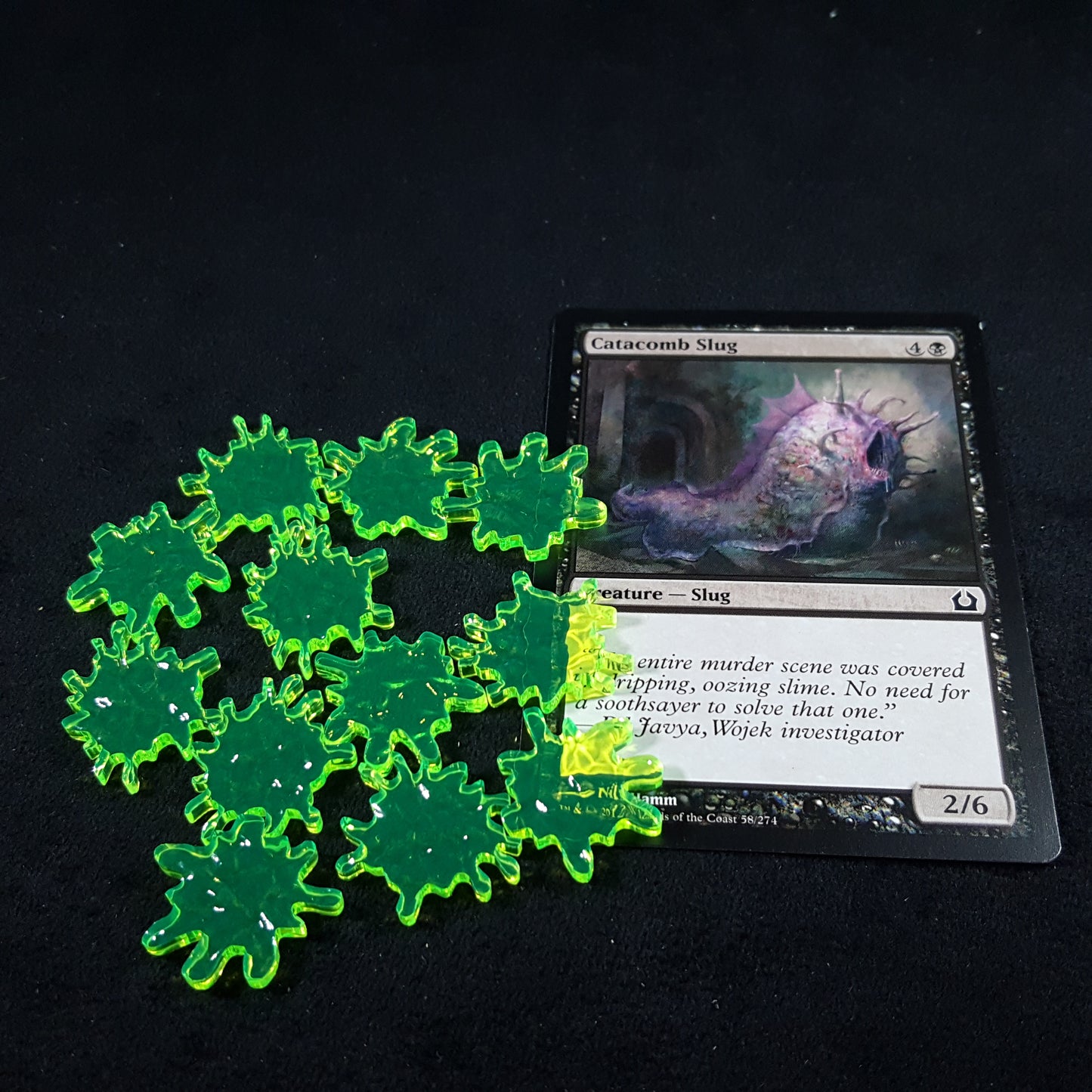 12x Textured Slime Splat Counters