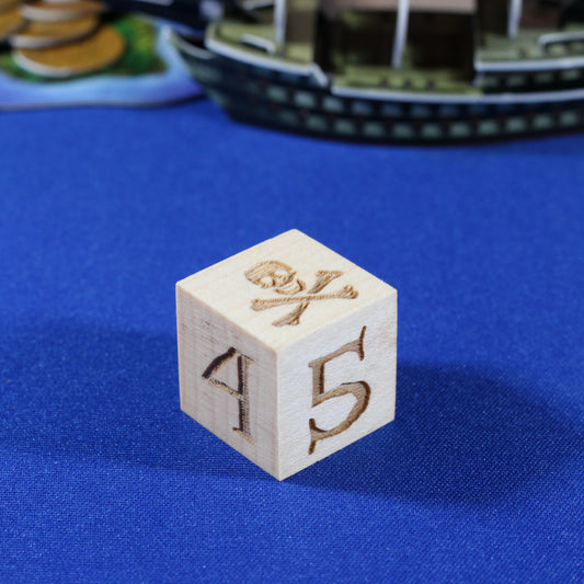 Maple Skull & Crossbones Die