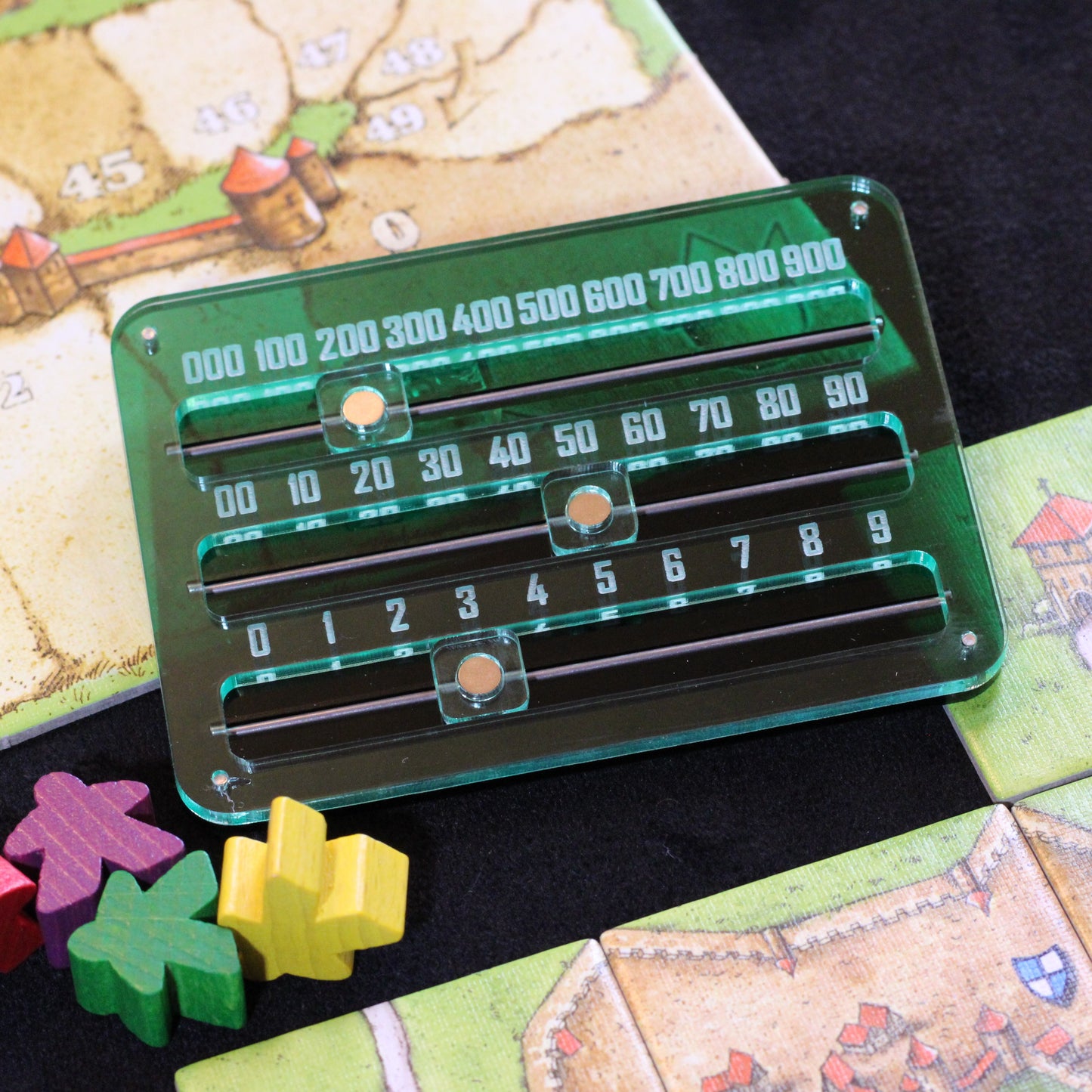 Grass 3-Digit Slider Counter (Green)