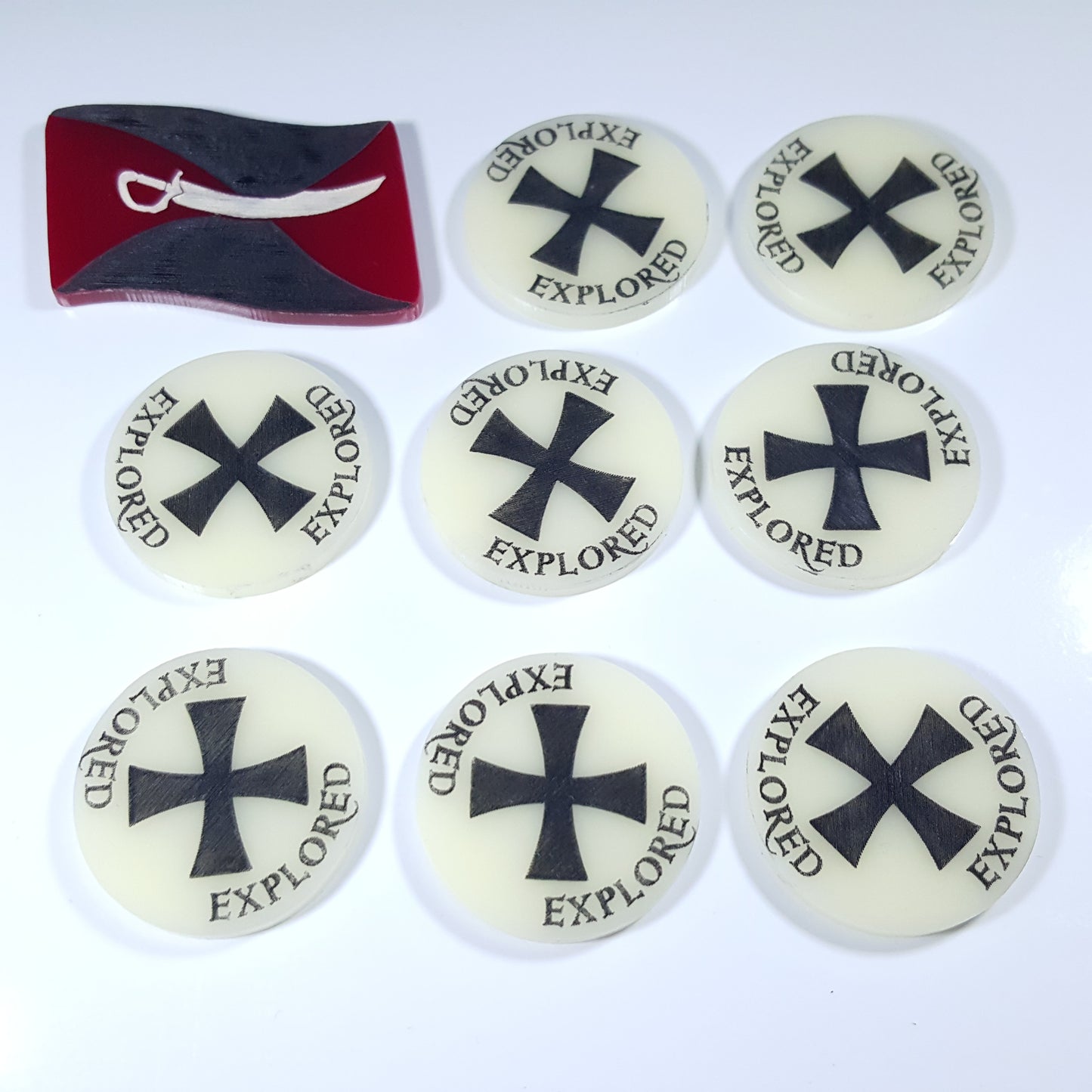 Faction Home Island & Explored Token Set