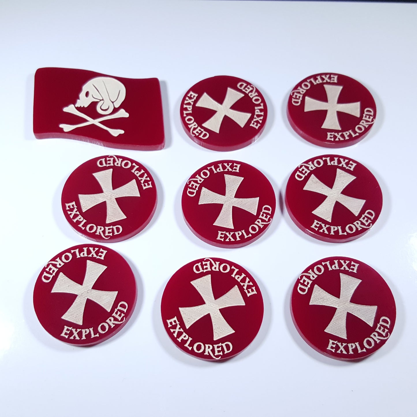 Faction Home Island & Explored Token Set